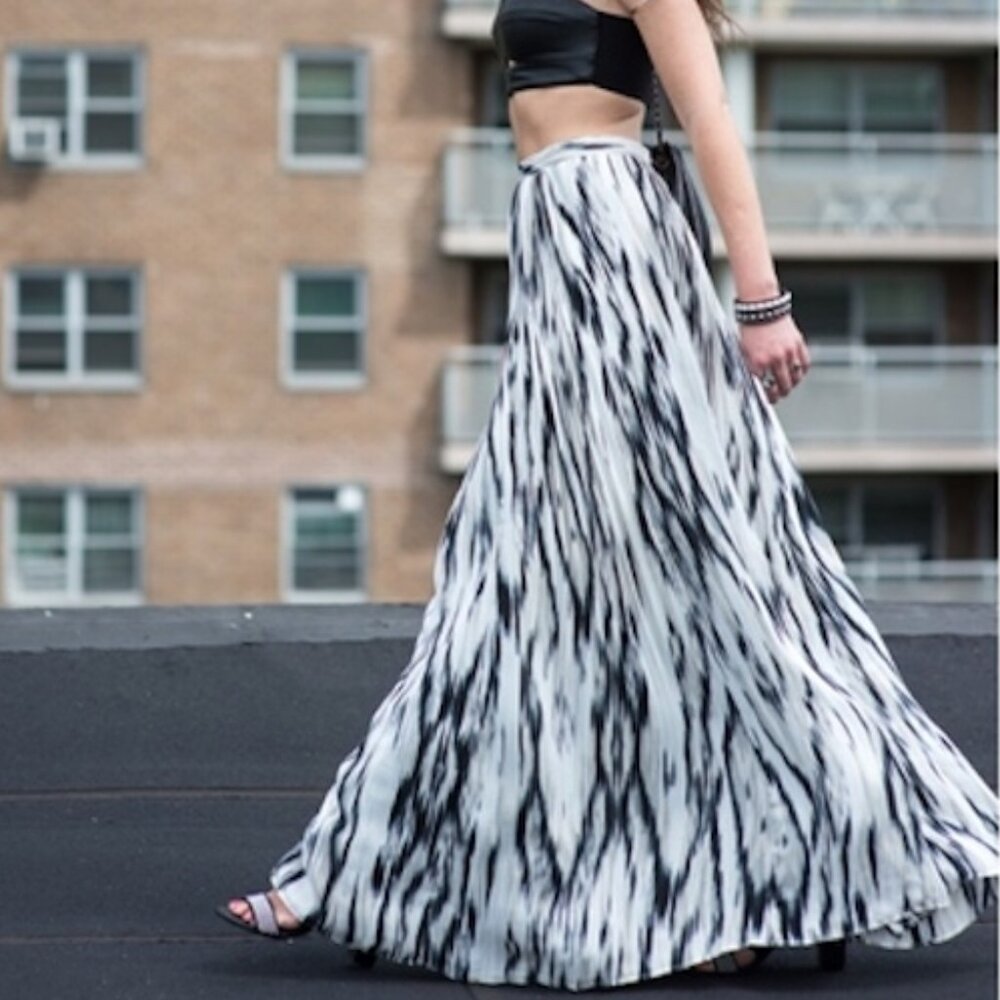 Parker Topanga Pleated Maxi Skirt